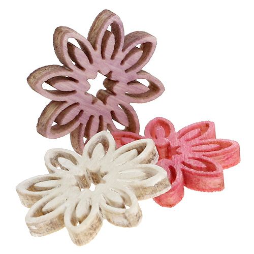 Floristik24 decorazioni da spargere fiori di legno assortiti Ø2cm 144 pezzi