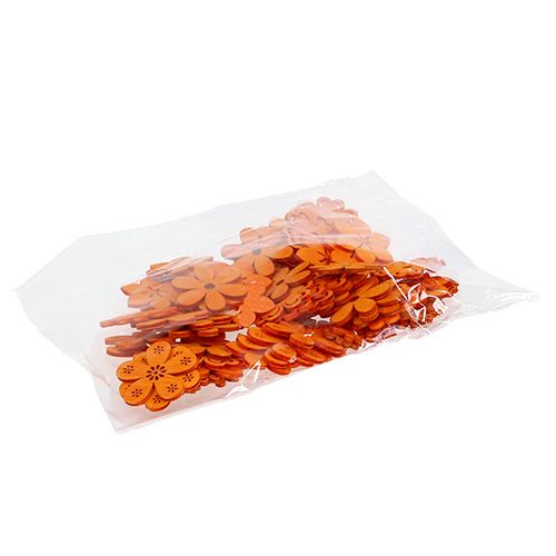 Floristik24 Decorazione da controllare Fiore di legno Orange 2cm - 4cm 96pcs