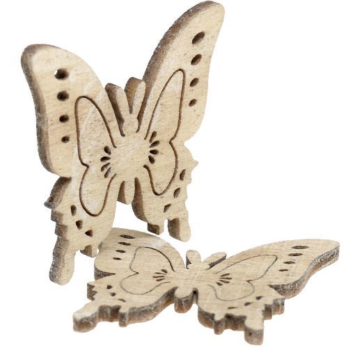 Floristik24 Decorazione sparsa farfalla natura 4 cm x 4 cm 72 pz