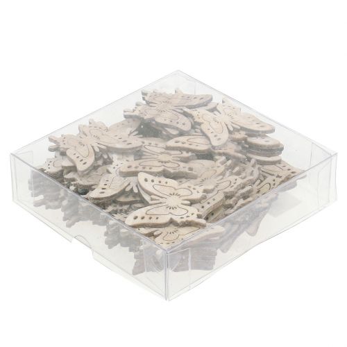 Floristik24 Decorazione sparsa farfalla natura 4 cm x 4 cm 72 pz