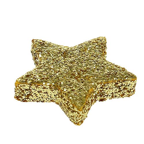 Floristik24 Stella di Natale sparsa in oro 2,5 cm 100 pezzi