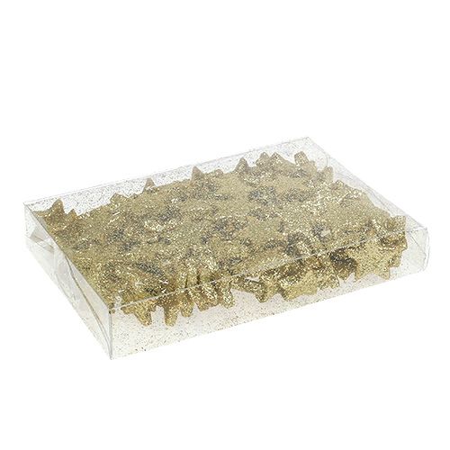 Floristik24 Stella di Natale sparsa in oro 2,5 cm 100 pezzi