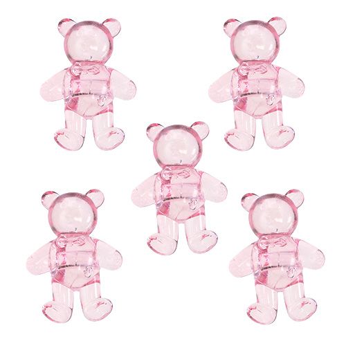 Prodotto Orso Decorazione da controllare rosa 3,5 cm 60 pezzi