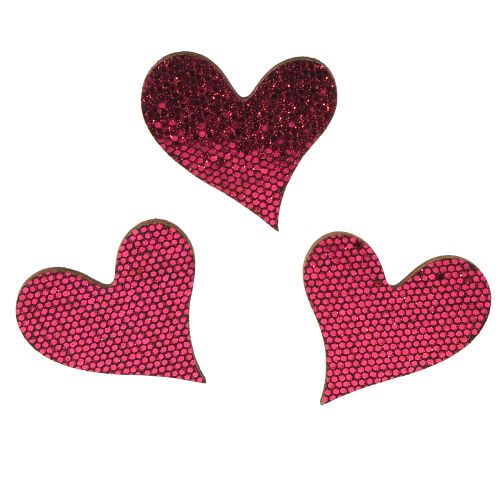 Prodotto Decorazione a dispersione cuore viola 3-5 cm 48 pz