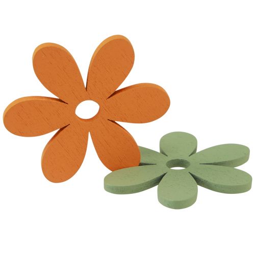 Prodotto Decorazione sparsa fiori in legno decorazione da tavola colorata Ø3-4cm 48pz