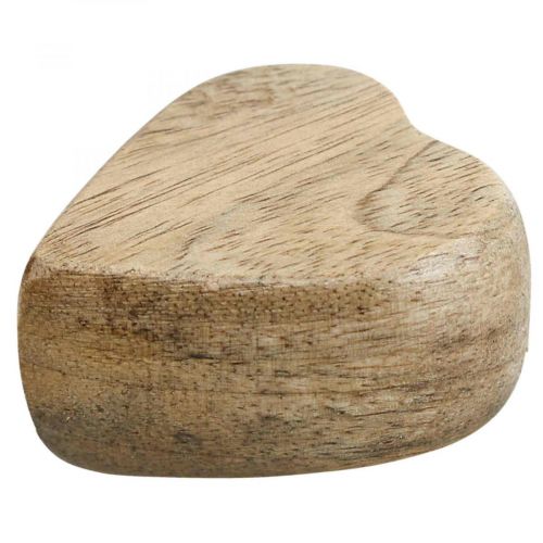 Decorazione a dispersione cuori in legno decorazione da tavola cuore legno natura 5cm 6pz