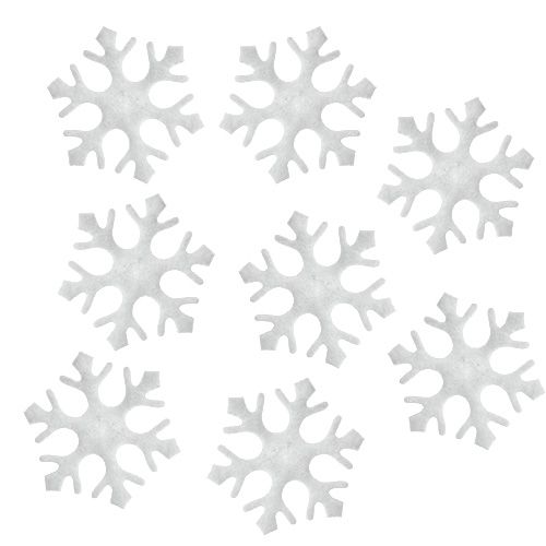 Scatter decorazione fiocchi di neve bianchi 3,5cm 120p