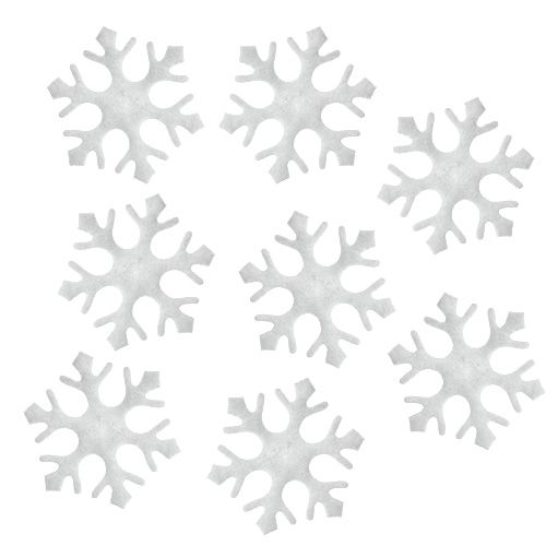 Floristik24 Scatter decorazione fiocchi di neve bianchi 3,5cm 120p