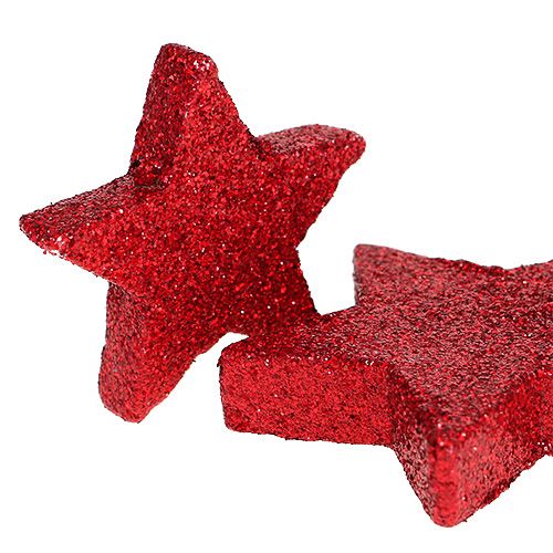 Prodotto Decorazione a dispersione stelle rosse, mica 4-5cm 40p