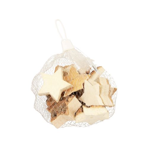 Floristik24 Decorazione a dispersione Stelle di Natale Stelle in legno con corteccia Ø5cm 12 pz