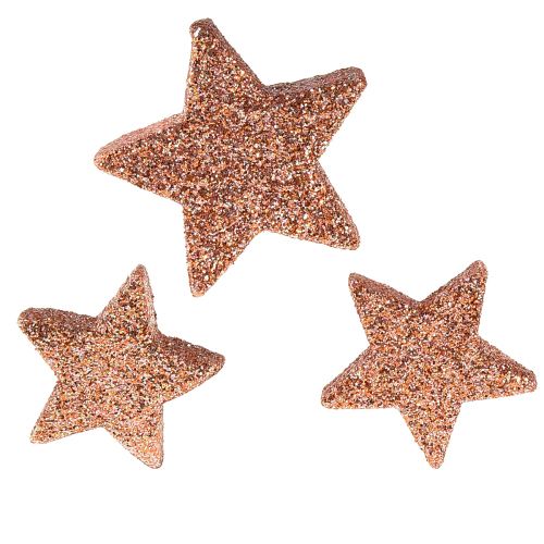 Prodotto Decorazioni sparse Stelle di Natale Stelle sparse rosa Ø4/5cm 40 pz