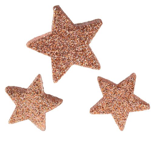 Decorazioni sparse Stelle di Natale Stelle sparse rosa Ø4/5cm 40pz