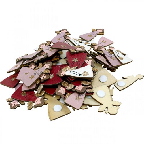 Prodotto Angelo in legno decorazione angelo cosparso decorazione angelo 4,5×3 cm 72 pz