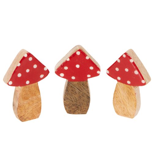 Funghi decorativi in legno per la tavola e come idea regalo, 6 cm, 8 pezzi acquistare | Floristik24.it
