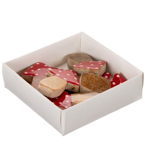 Funghi decorativi in legno per la tavola e come idea regalo, 6 cm, 8 pezzi | Floristik24.it