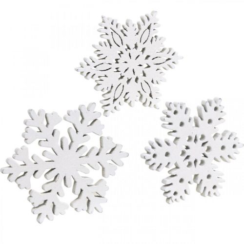 Parti scatter fiocco di neve, decorazione scatter cristallo di ghiaccio 3,5 cm 72 pezzi
