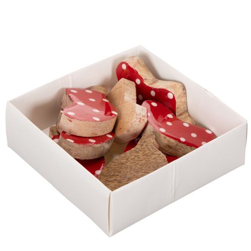 Calzini a pois, decorazione natalizia per la tavola, 6 cm, 8 pezzi | Floristik24.it
