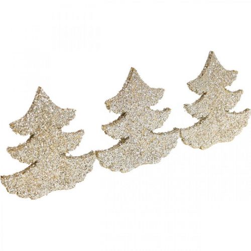 Prodotto Decorazioni sparse per albero di Natale glitter oro 4 cm 72 pz