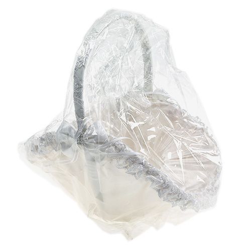 Floristik24 Cestino portarifiuti cestino bianco 27 cm