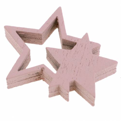 Prodotto Stelle decorative sparse rosa/bianco 36 pz