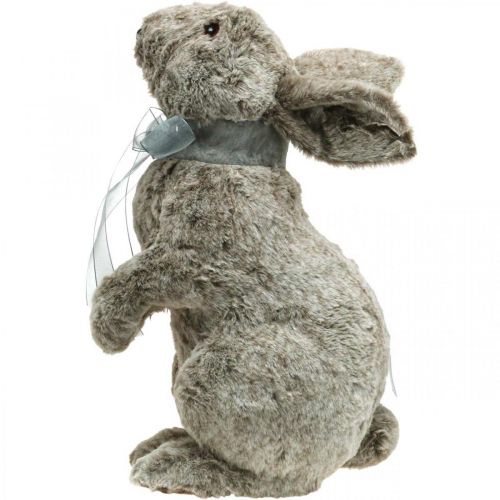 Floristik24 Peluche coniglietto pasquale, decorazione vetrina, coniglietto da mettere, decorazione primaverile H40cm