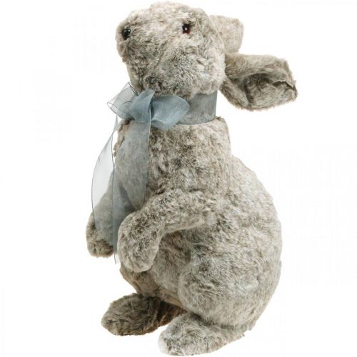 Floristik24 Peluche coniglietto pasquale, decorazione vetrina, coniglietto da mettere, decorazione primaverile H40cm