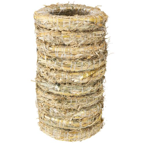 Prodotto Anello di paglia grezzo per decorazioni fai da te e fiori