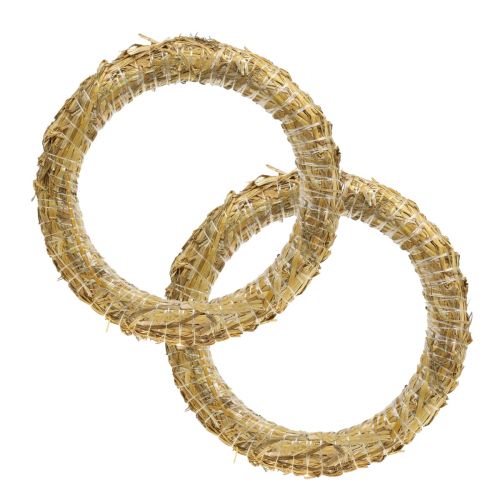 Prodotto Ghirlanda di paglia ghirlande di paglia per ghirlande da porta 25/4cm 2pz