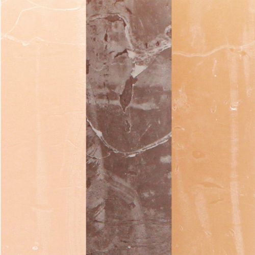 Prodotto Candele a colonna 3 colori marroni varie misure 12 pz