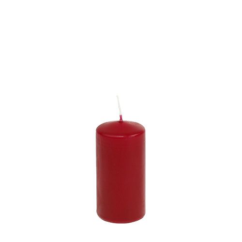 Floristik24 Candele a colonna candele rosse H100mm Ø50mm rosso antico 12 pezzi