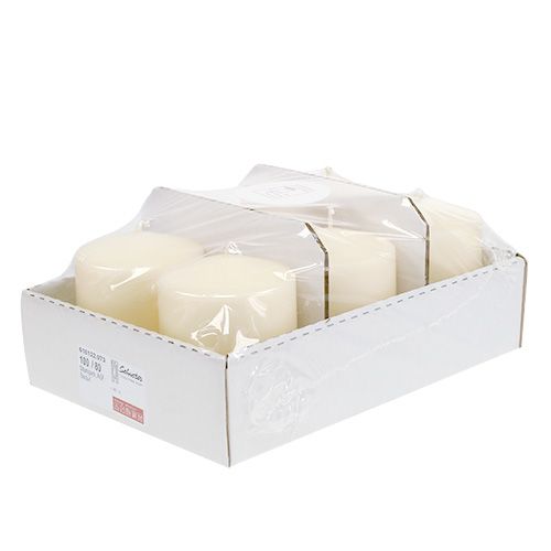 Prodotto Candela a colonna 100/80 crema 6 pz