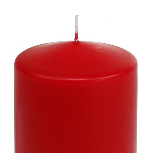 Prodotto Candela a colonna 100/80 rossa 6 pz
