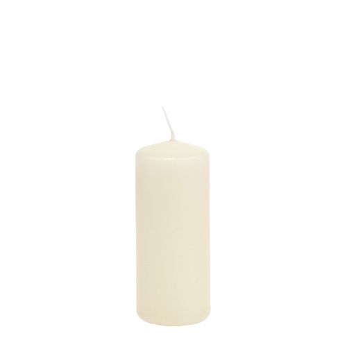 Floristik24 Candele a colonna candele color crema H120mm Ø50mm 12 pz
