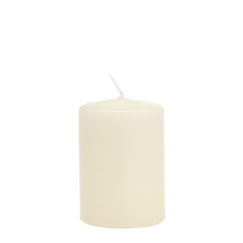 Floristik24 Candela a colonna 120/80 crema 6 pz