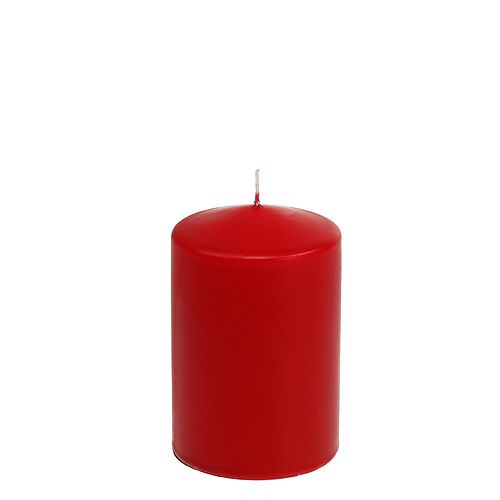 Candela pilastro 120/80 rosso 6pz