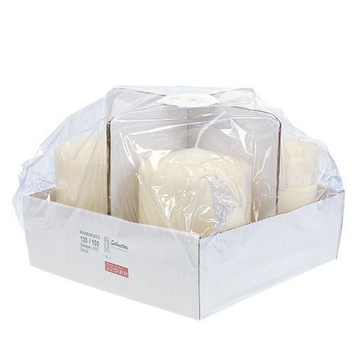 Prodotto Candela a colonna 130/100 crema 4 pz