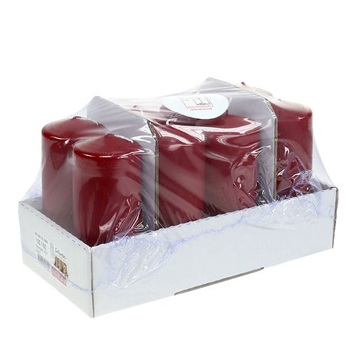 Prodotto Candela a colonna 150/60 rosso antico 8pz