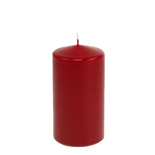 Floristik24 Candela a colonna 150/80 rosso antico 6pz