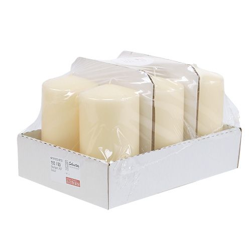 Prodotto Candela a colonna 150/80 crema 6pz