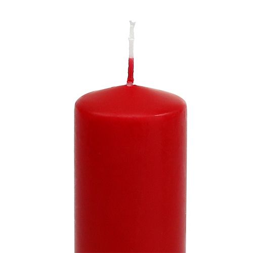 Prodotto Candele a colonna rosse Candele dell&#39;Avvento candele rosse 200/50mm 24 pz