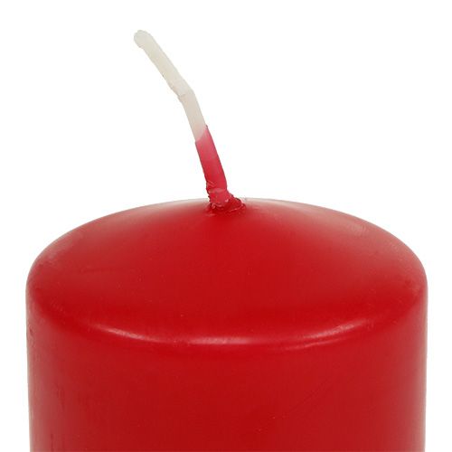 Prodotto Candele a colonna rosse Candele dell&#39;Avvento piccole candele 60/40mm 24pz