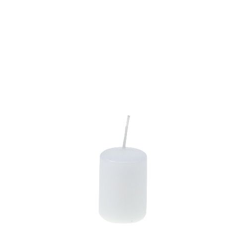 Prodotto Candele a colonna bianche Candele dell&#39;Avvento candele piccole 60/40mm 24pz