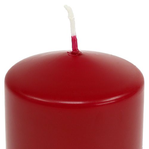 Prodotto Candele a colonna H70mm Ø50mm candele rosso antico 12 pezzi