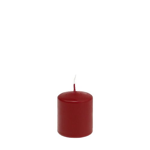 Floristik24 Candela a colonna 70/60 rosso antico 16pz