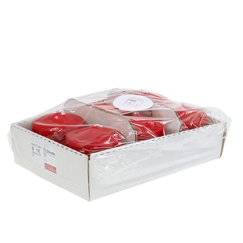 Prodotto Candela a colonna 80/80 rossa 6 pezzi