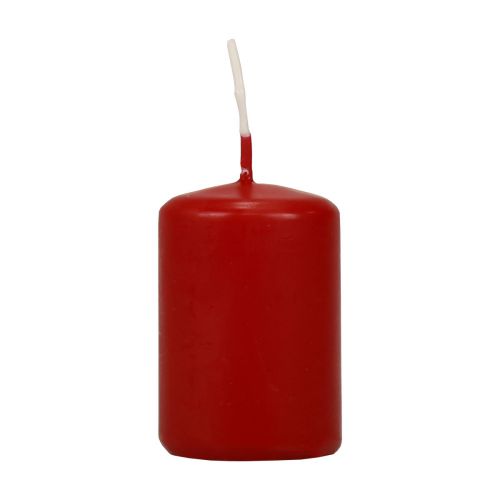 Prodotto Candele a colonna rosse Candele dell&#39;Avvento piccole rosso antico 60/40mm 24 pezzi