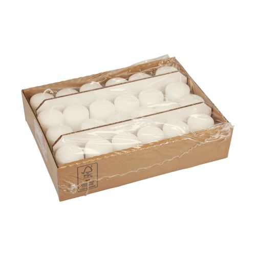 Floristik24 Candele a colonna bianche Candele dell&#39;Avvento candele piccole 60/40mm 24 pz