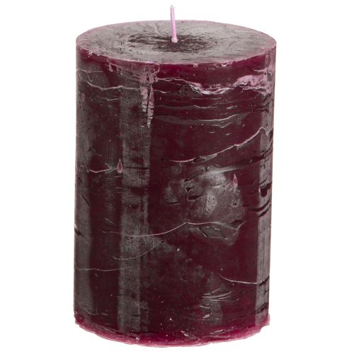 Prodotto Candele a colonna Candele bordeaux tinta unita 70x100mm 4 pz