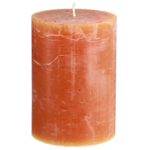 Prodotto Candele a colonna arancione scuro tinta unita Sunset 85×120mm 2 pz