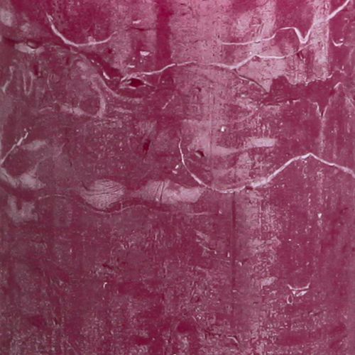Floristik24 Candele a colonna tinta unita Candele Berry viola 50×100 cm 4 pz